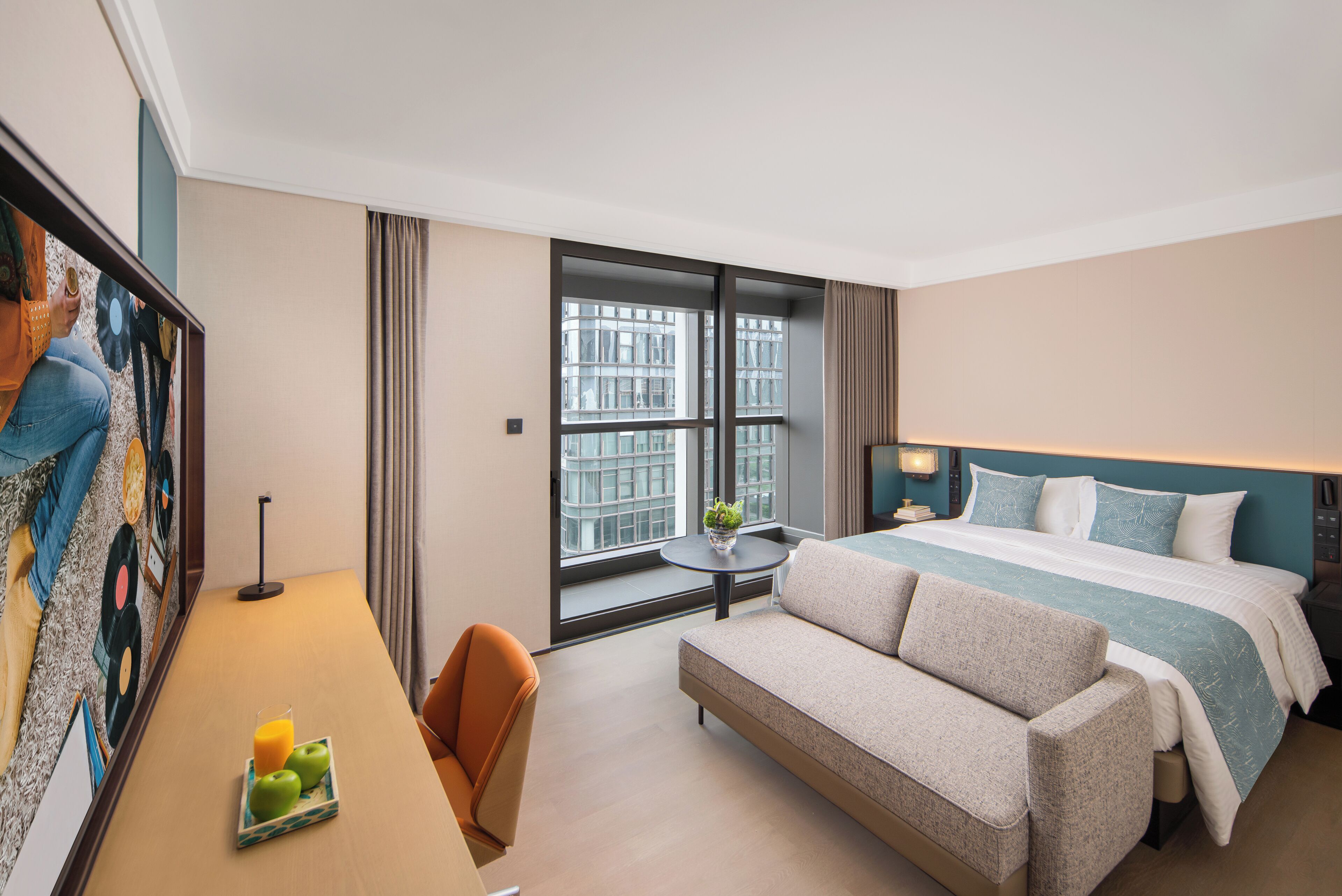 Premium bedding, down duvets, in-room safe, desk