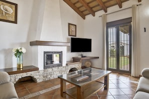 Fernseher, Kamin