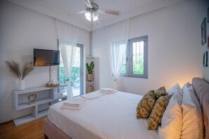 1 habitación, tabla de planchar con plancha, wifi y ropa de cama 