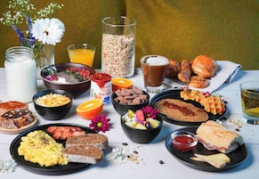 Daily buffet breakfast for a fee