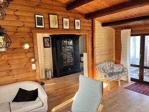 Living area - fewo1846 - StrandNest - House with view of the fjord, fireplace, sauna and 3 bed (Glücksburg)