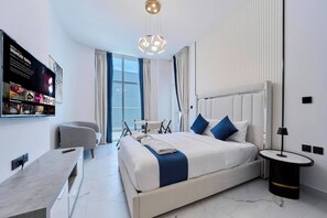 Iron/ironing board, WiFi, bed sheets - Chic Studio in Opalz | Prime Arjan Location (Dubai)