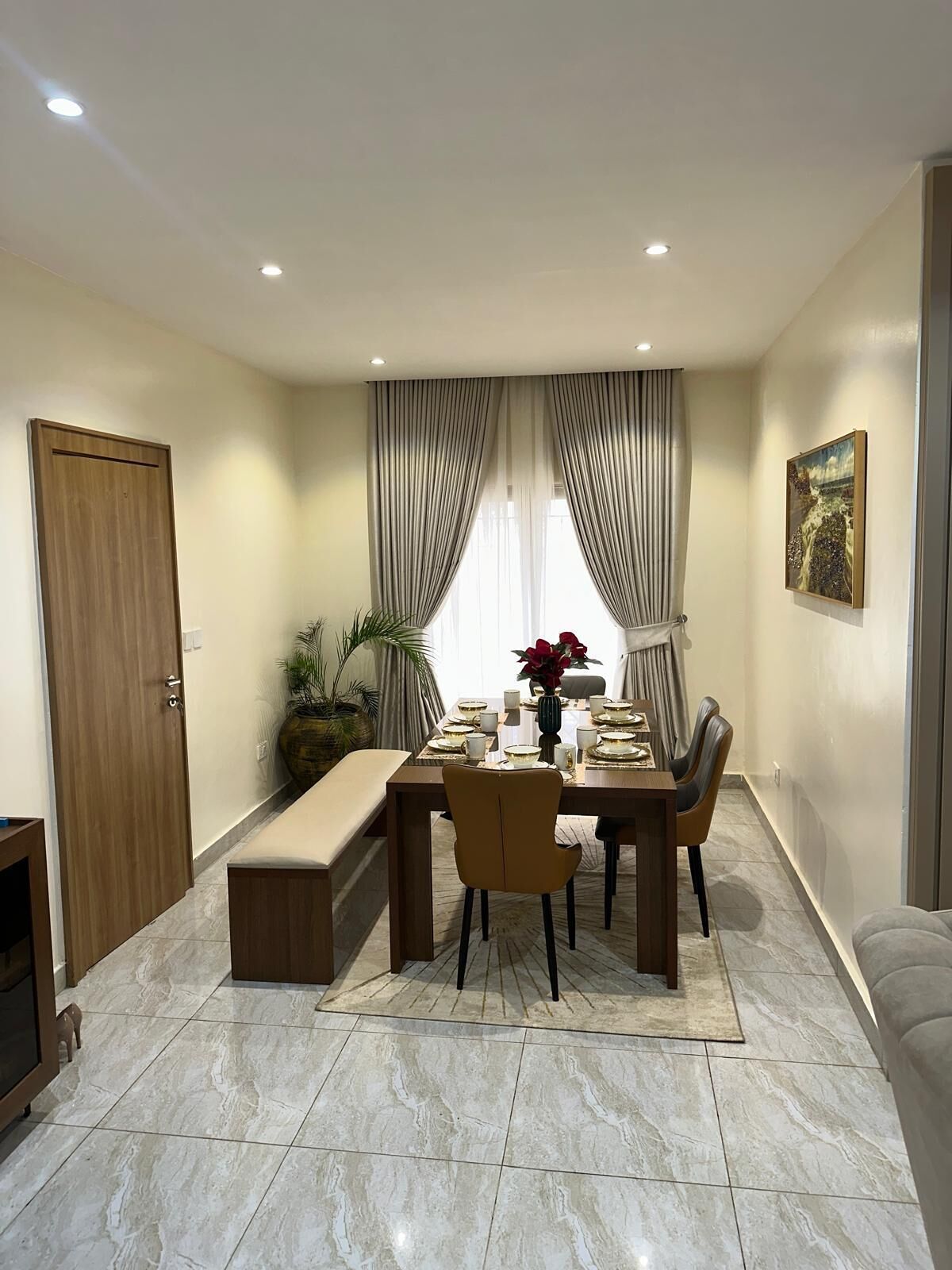 Family Apartment, Balcony, Pool View | Dining