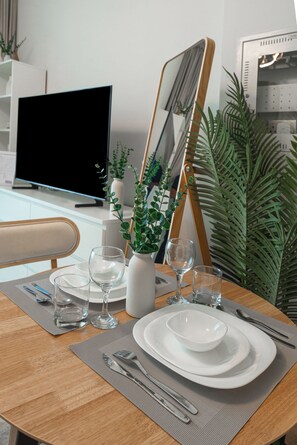 Exclusive-Studio, Nichtraucher, Stadtblick | Speisen