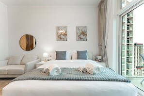 Exclusive-Studio, Nichtraucher, Stadtblick | Zimmersafe, Verdunkelungsvorhänge, schallisolierte Zimmer