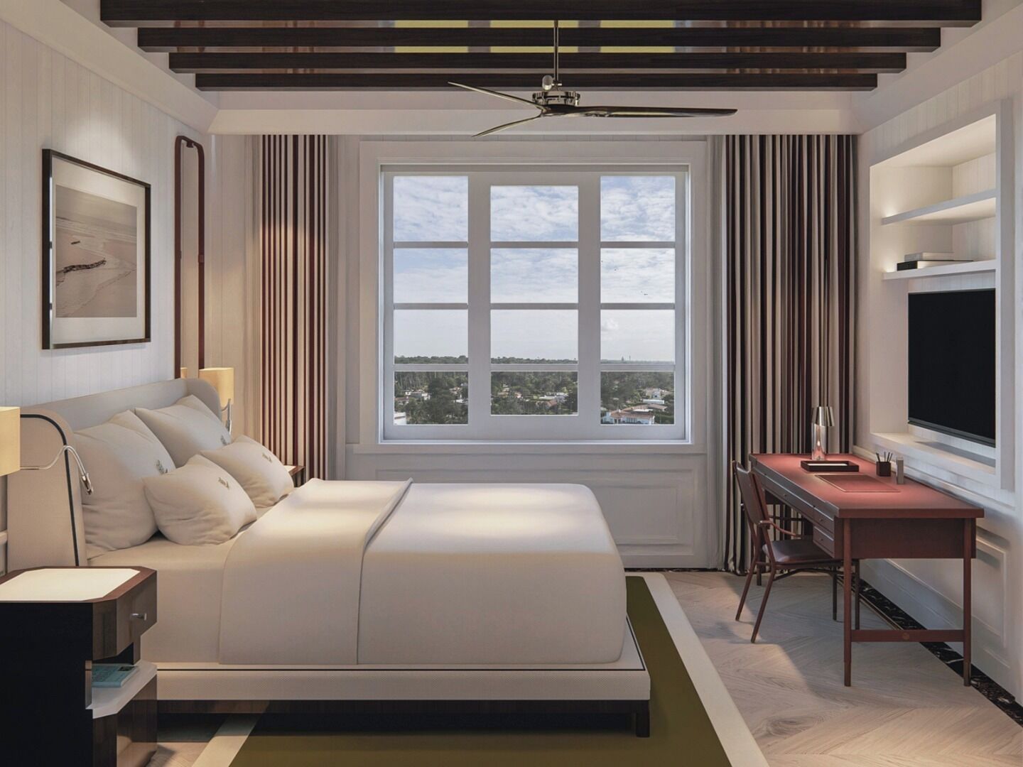 Deluxe Suite | Minibar, in-room safe, desk, laptop workspace