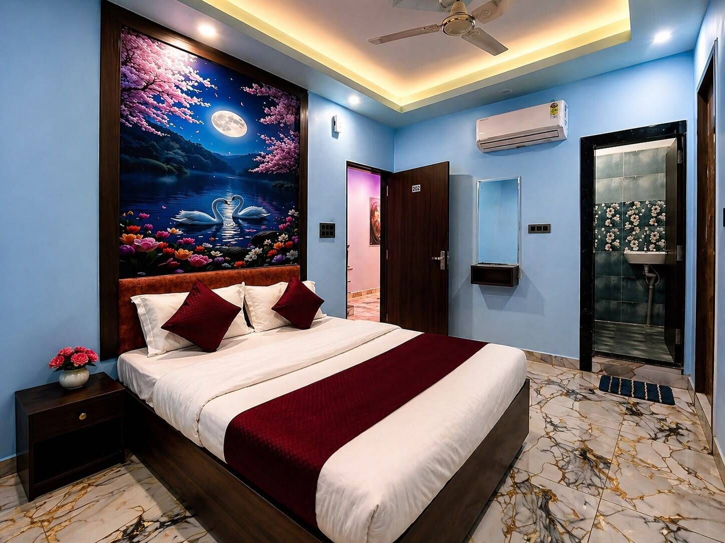 Deluxe Double Room | Egyptian cotton sheets, premium bedding, Select Comfort beds