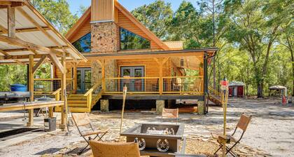 Fish & Float at Natural Springs! Log Cabin in Bell