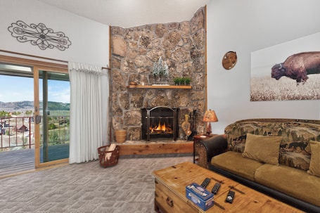 Smart TV, caminetto, monitor per computer. Family and pet friendly 3 bedroom rental with great views