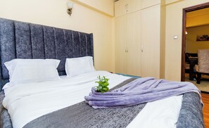 Room - Cozy 1 bedroom apartment in Kilimani with extra bed & gym (Nairobi)