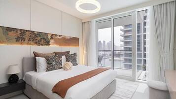 Luxury-Apartment, Balkon, Strandblick