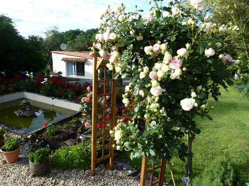 Chambre d’hôtes « Chambre du Jardin » avec terrasse privée, jardin et Wi-Fi