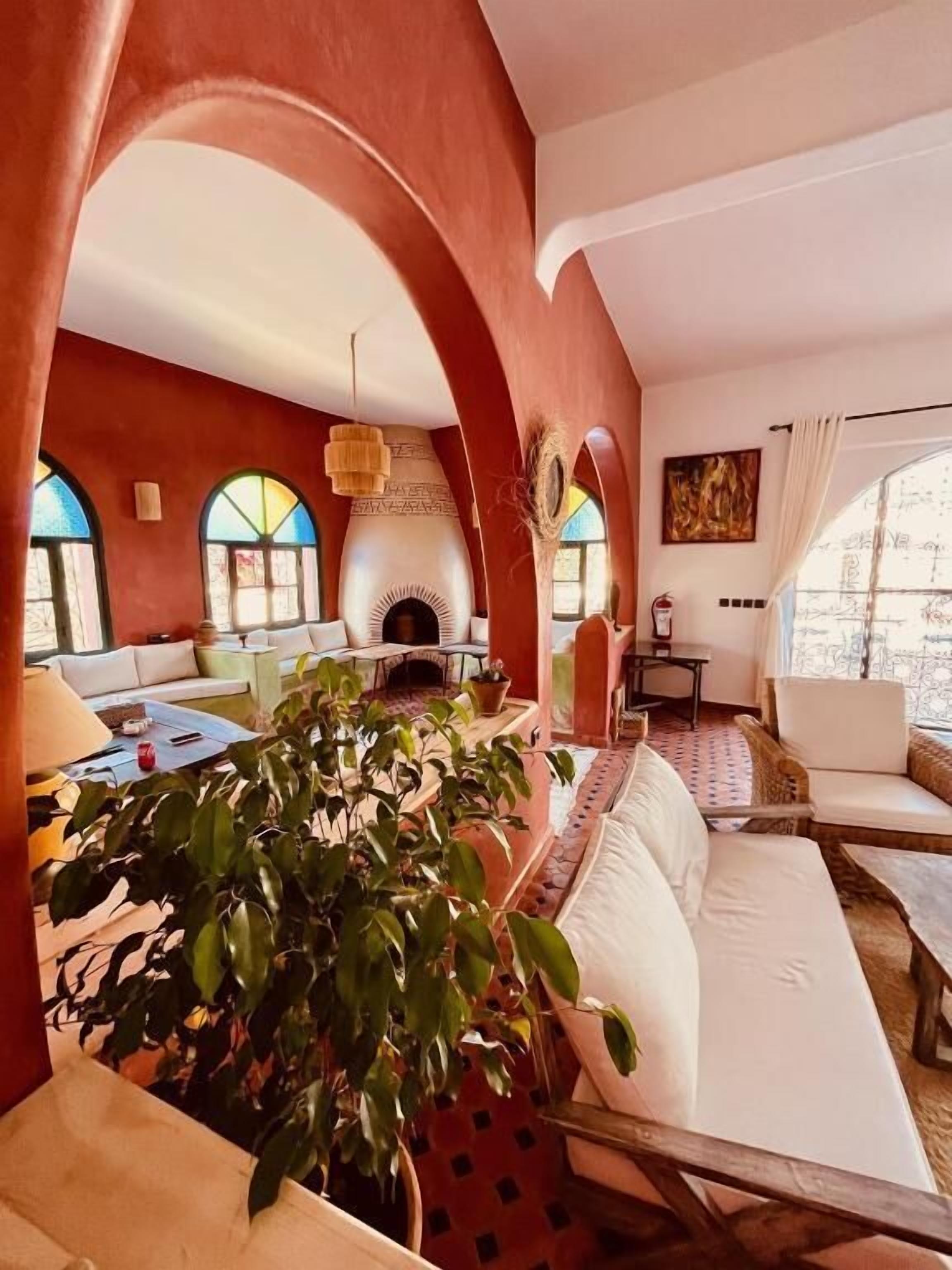 舒适双床房, 阳台, 花园景观 | 起居区