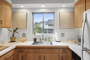 Casa, 2 quartos | Cozinha privada | Geladeira, fogão, cafeteira/chaleira, torradeira