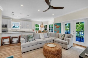 House, 3 Bedrooms | Living area - Coastal Livin' 3 Bedroom Home (Holmes Beach)