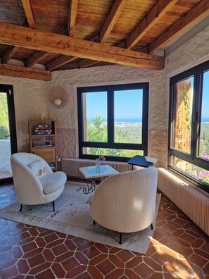 Living area - Mas Fauvette - Villa with Seaview (Argelès-sur-Mer)