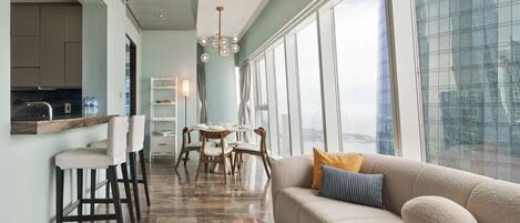 Apartment, Sea View | Living area