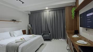 Wi-Fi de cortesia, roupa de cama