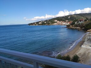 En la playa