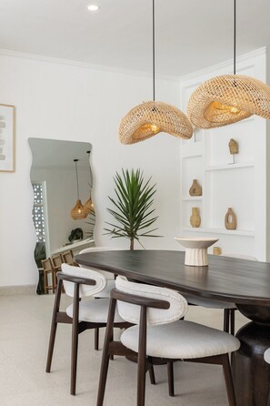 Dining - Mediterranean 3BR Villa Near Fins Beach (Canggu)