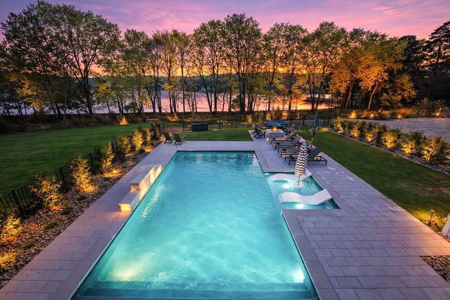 Ferienhaus, Mehrere Betten (Paddle Pointe) | Pool | Beheizter Pool