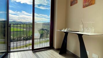 Apartment, 2 Bedrooms, Kitchen, Hill View | Living area | Smart TV, heated floors