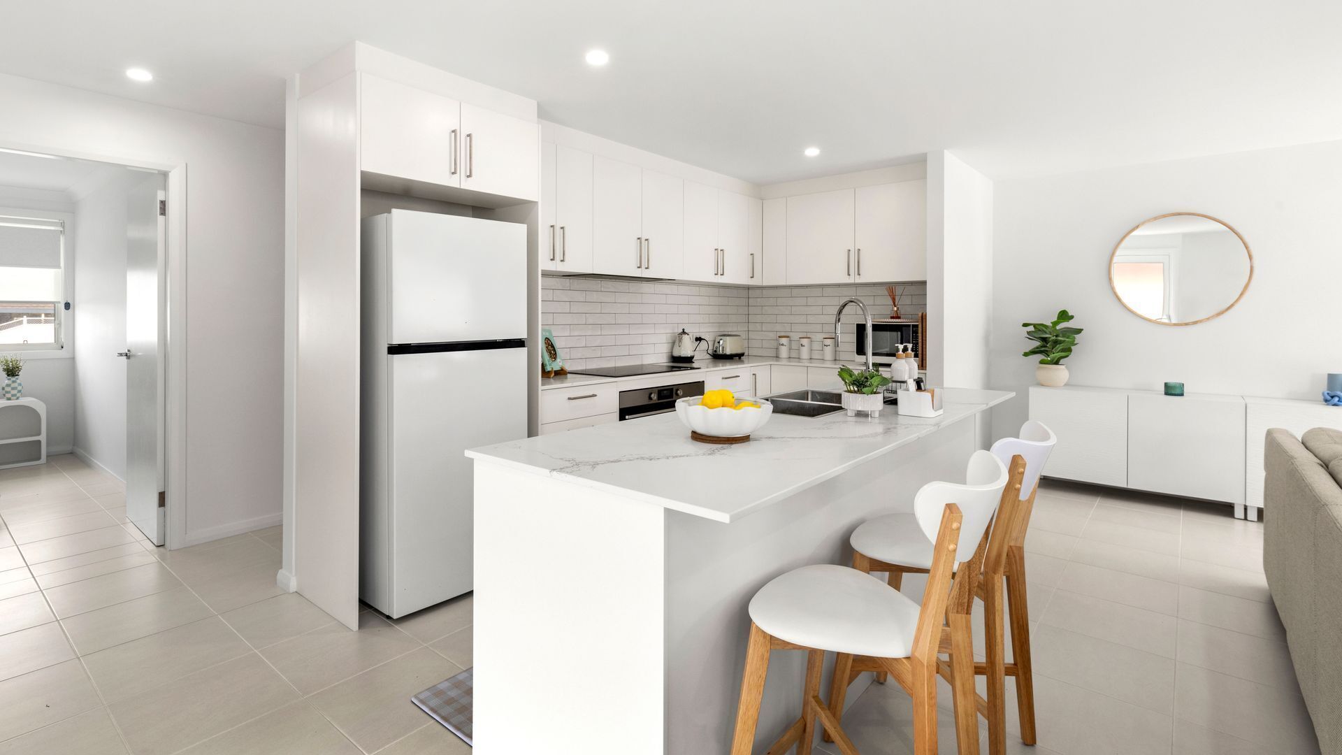 Fridge, oven, stovetop, toaster