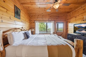 4 bedrooms, iron/ironing board, WiFi, bed sheets - Picturesque MTN Escape: Hot Tub, Pool, Game Room! (Sevierville)