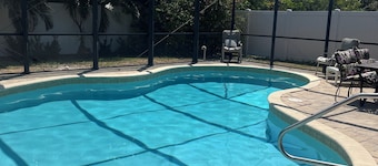 Walk to Beach! Private Heated 3 bedroom Pool Home