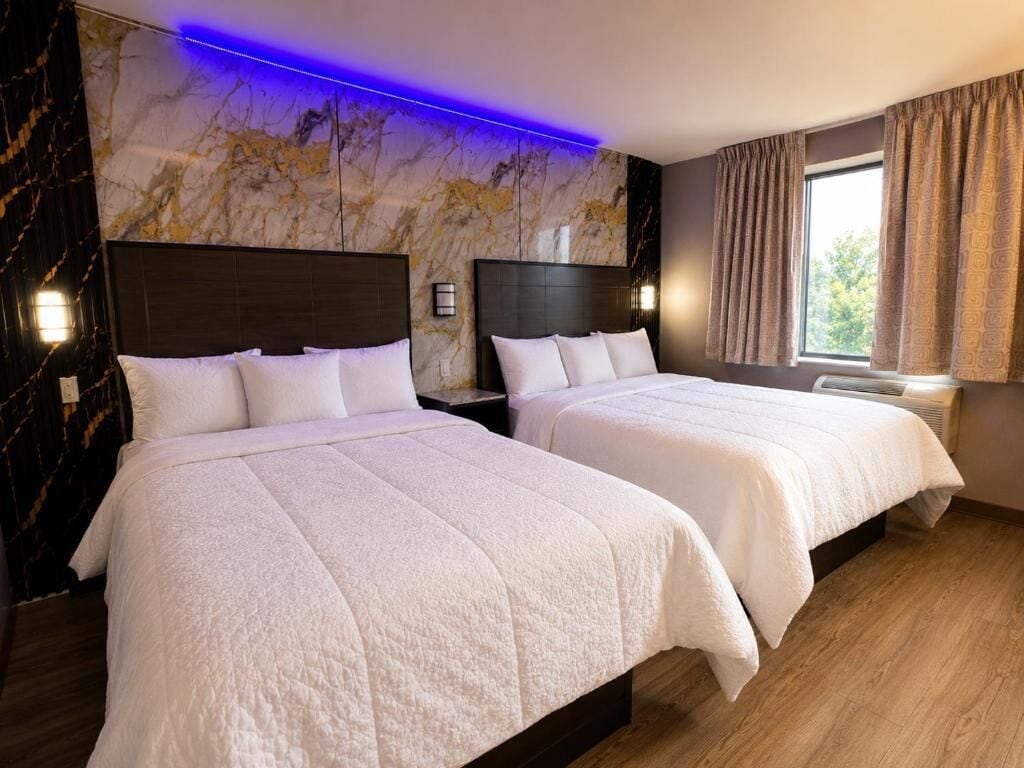 Chambre Deluxe double ou avec lits jumeaux, 2 lits jumeaux, non-fumeur | Bureau, accès au Wi-Fi (inclus)
