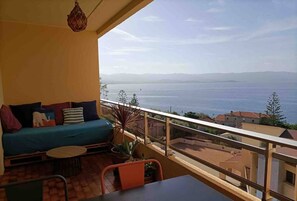 Terrace/patio - Apartment with Panoramic Sea View (Ajaccio)