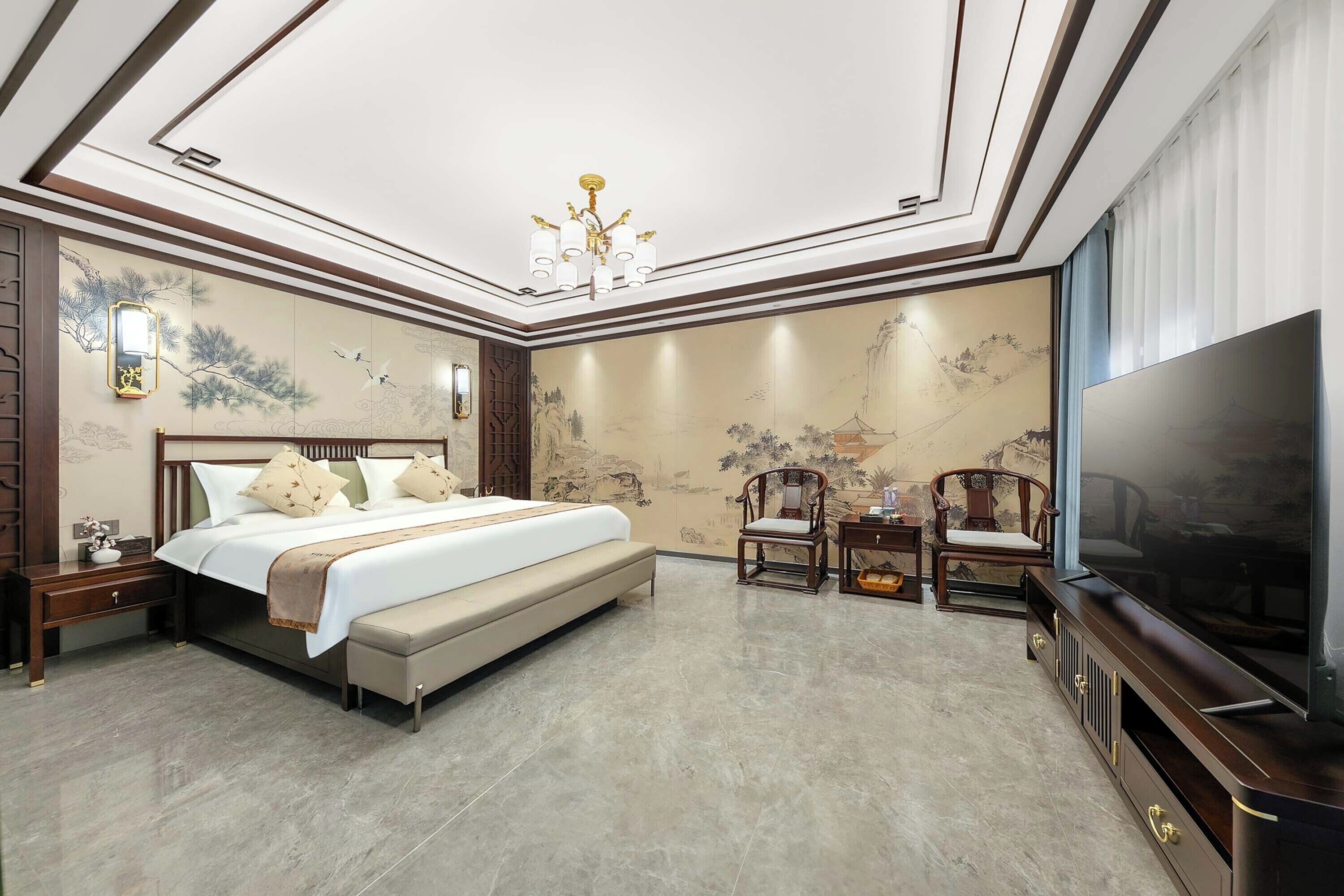 Quarto casal superluxo, vista para o pátio