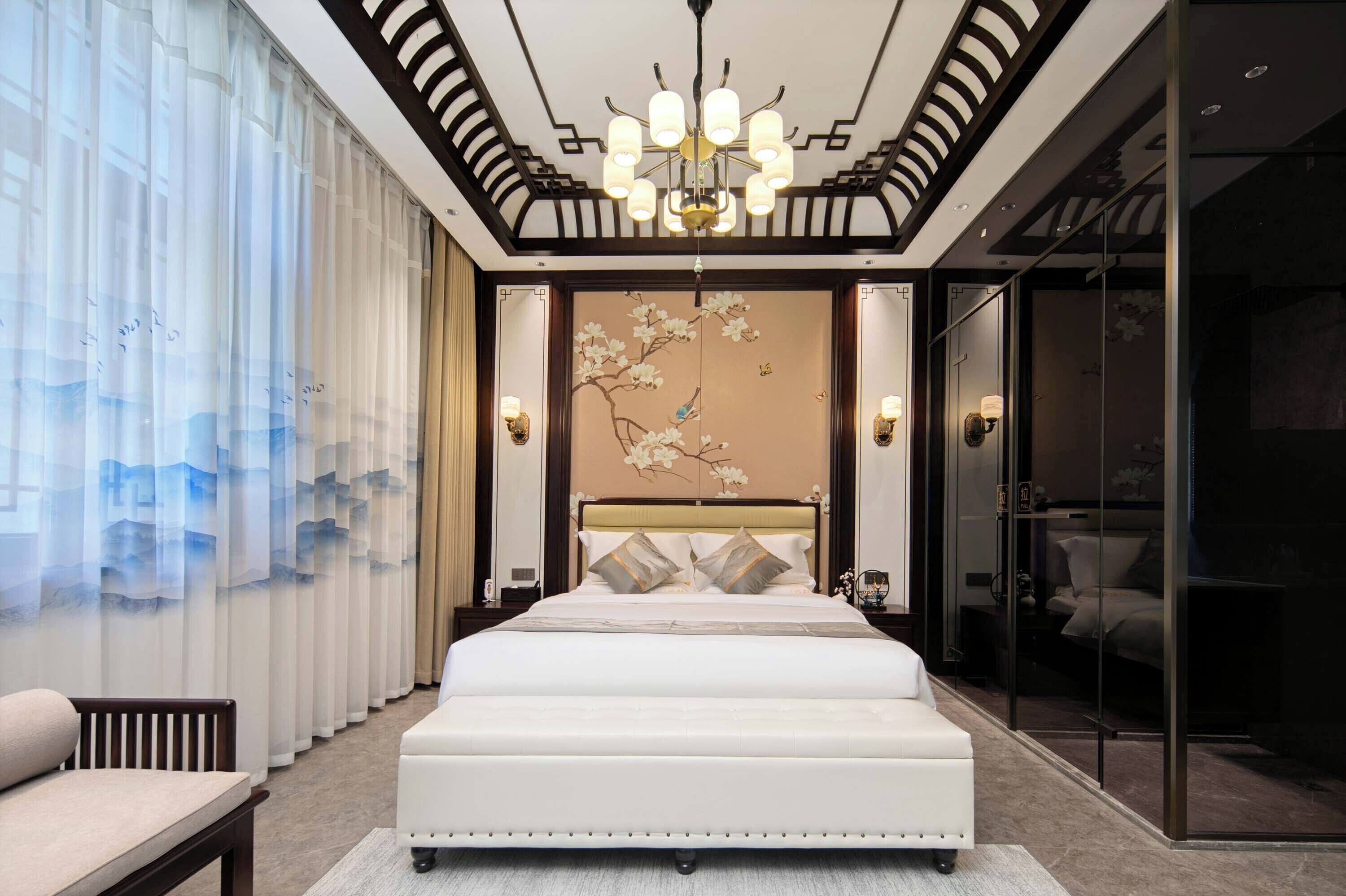 Quarto casal superior, vista para o jardim