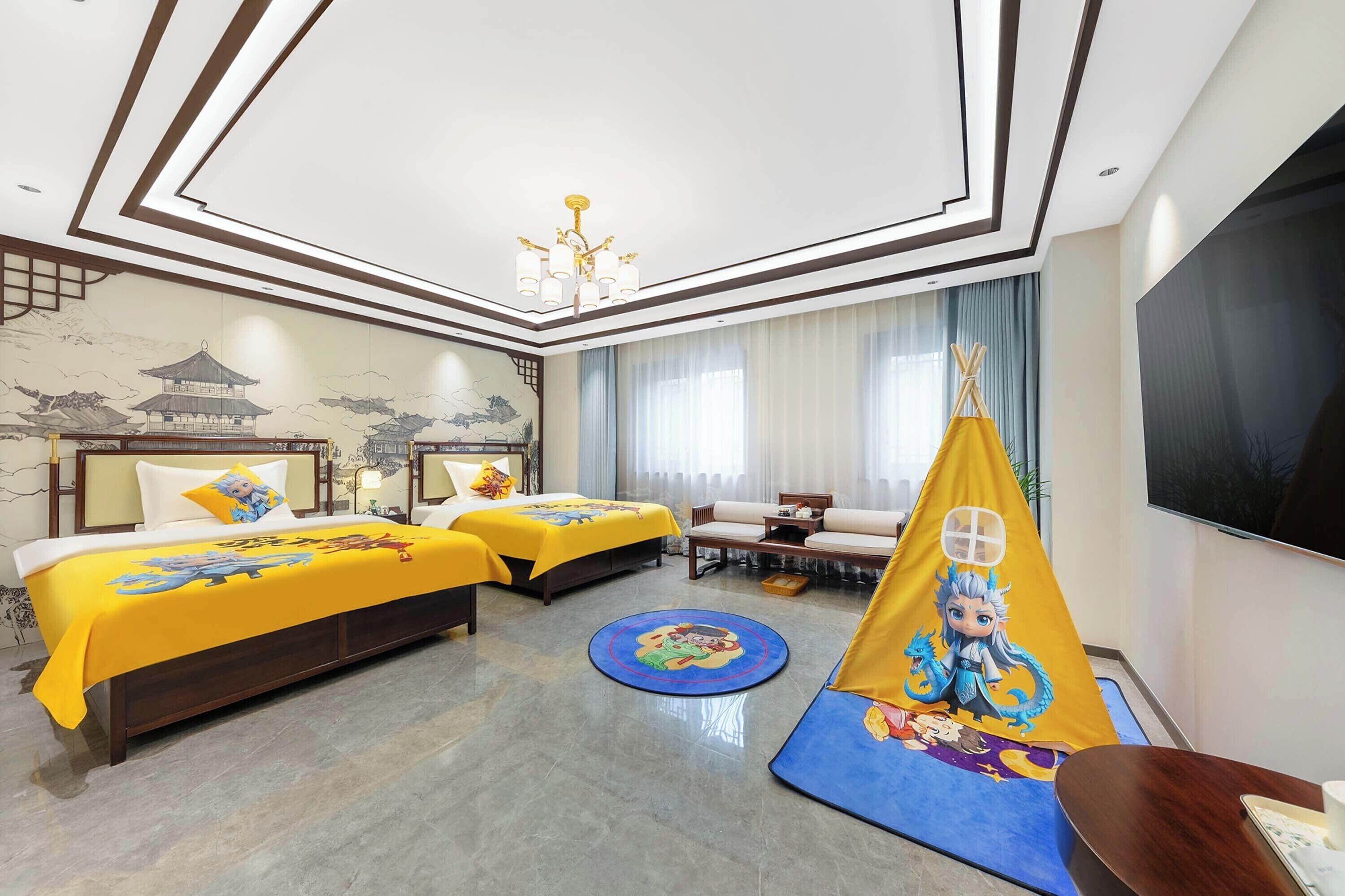 Quarto duplo superior, vista para o jardim