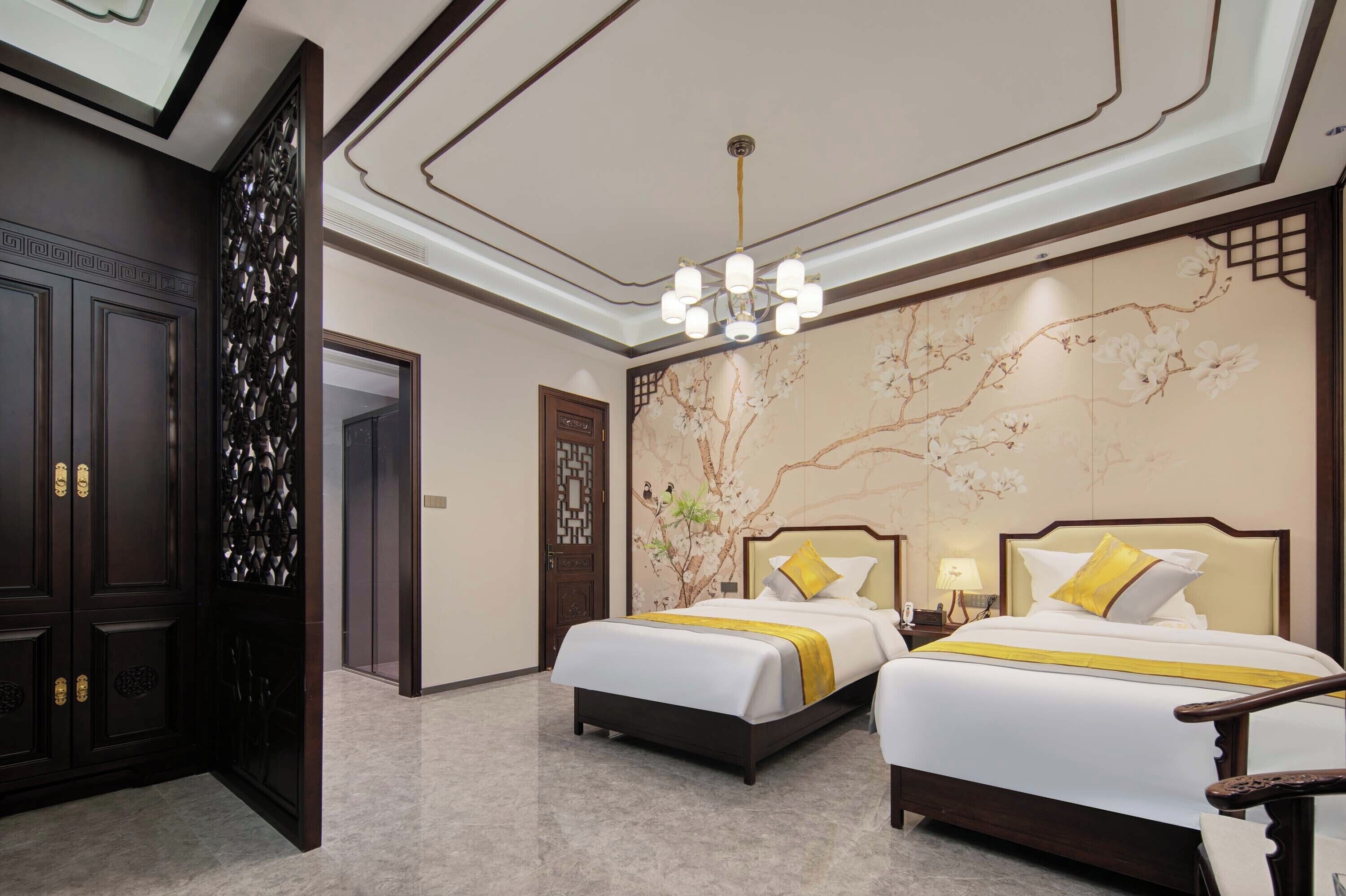 Quarto duplo conforto, vista para o jardim