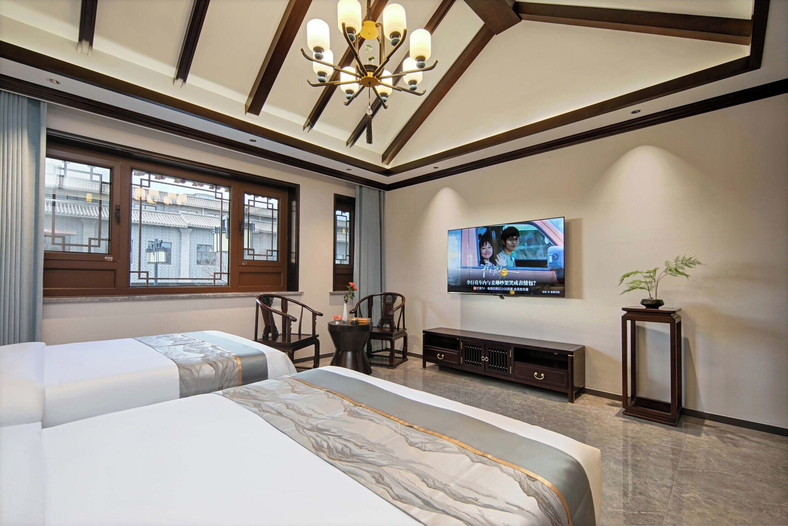 Panorama-værelse med 2 enkeltsenge - havudsigt | Udsigt fra værelset