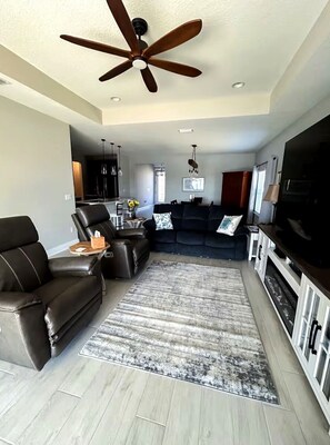 Living area - St Augustine’s Gem Modern Furnished New 3 Bed 2 bath Fully Stocked Vacation Home (St. Augustine)