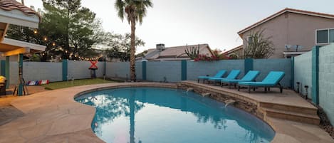 A heated pool