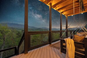 Terrace/patio - Cabin In The Sky! Fresh Design, Sauna, Unreal View! (Gatlinburg)