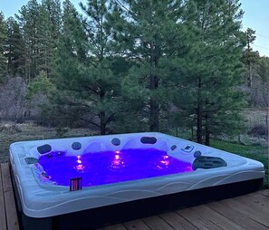 Outdoor spa tub - Forest Getaway with Jacuzzi! 3 Bedroom Home (Pagosa Springs)