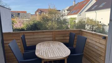 Apartamento, 1 quarto, para fumantes, terraço | Sacada