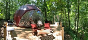 Outdoor spa tub - Book Entire Site (Party of 4) (New Plymouth)