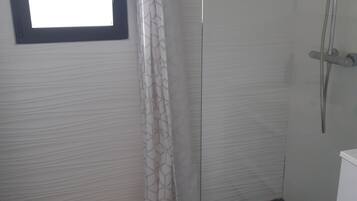 Shower, hair dryer