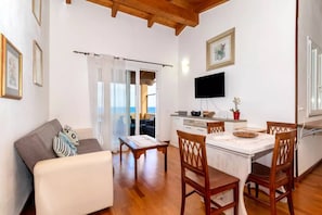 House, 2 Bedrooms, Smoking, Balcony | Living room - Charming Casa Liberty Sea View (Valledoria)