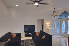 Living area - Charming 2BR Retreat with Garden (Bodden Town)