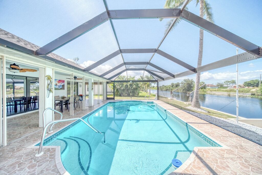 A heated pool