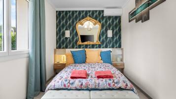 2 chambres, fer et planche Ă repasser, Wi-Fi, draps fournis