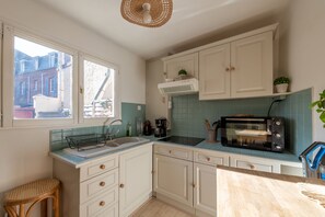Private kitchen - Casa Elimaë - À 500 m de la plage (Mers-les-Bains)