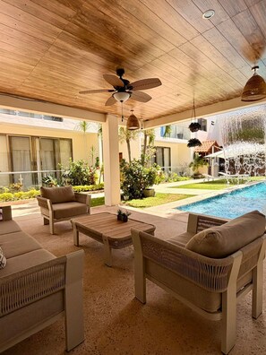 Terrace/patio - Akbal Studio with Pool, Gym and Rooftop Garden_ B (Cancún)