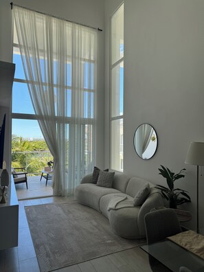 Living area - 3 BDR Condo - Beach Club- Hard Rock Golf (Punta cana)